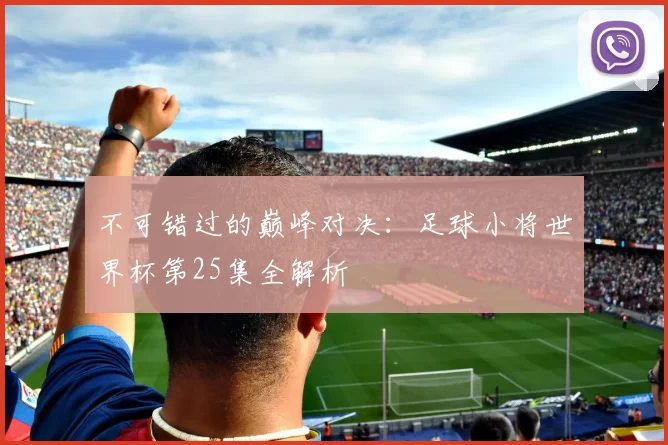 不可错过的巅峰对决:足球小将世界杯第25集全解析